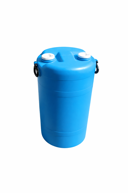 Caneca plástica cerrada de 60 litros